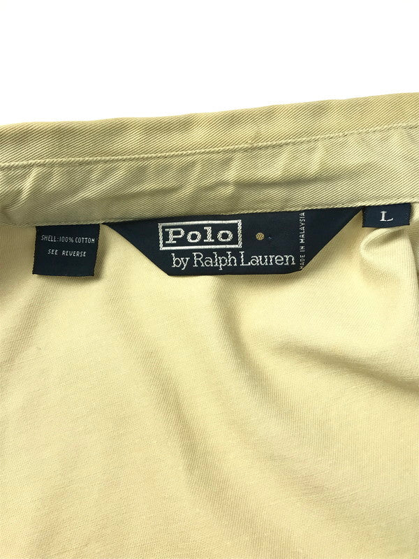 【中古品】【メンズ】 POLO RALPH LAUREN ポロ・ラルフローレン 90's SWING TOP 90年代 スウィングトップ 三角タグ マレーシア製 ライトアウター 146-250313-hi-24-tag サイズ：L カラー：ベージュ 万代Net店