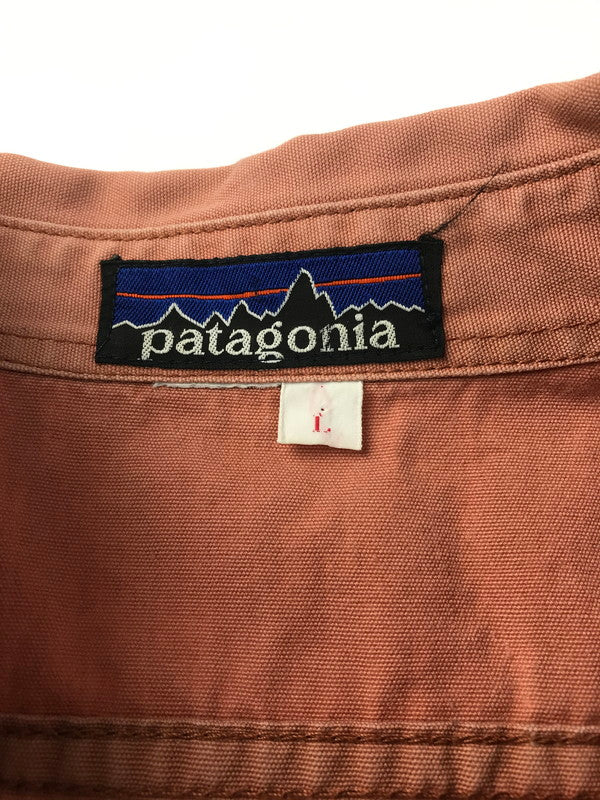 【中古品】【メンズ】 patagonia パタゴニア 80's L/S SHIRT 80年代 ロングスリーブシャツ 長袖シャツ Rマークなし 144-250313-hi-23-tag サイズ：L カラー：コーラル系 万代Net店