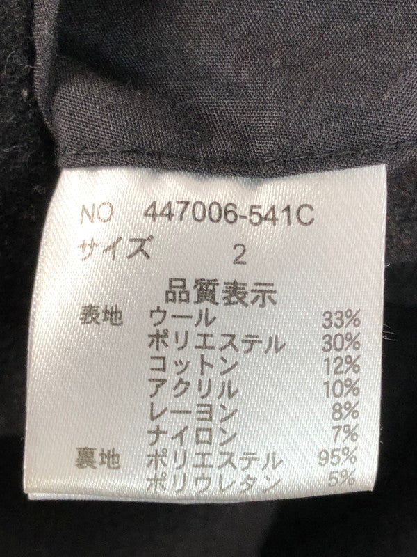 【中古品】【メンズ】 NO ID ーアイディー MELTON RIDERS COAT 447006-541C メルトン ライダース コート アウター 140-260107-rt-09-tag カラー：ブラック 万代Net店