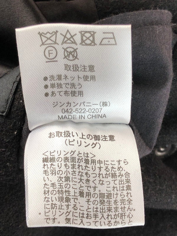 【中古品】【メンズ】 NO ID ーアイディー MELTON RIDERS COAT 447006-541C メルトン ライダース コート アウター 140-260107-rt-09-tag カラー：ブラック 万代Net店