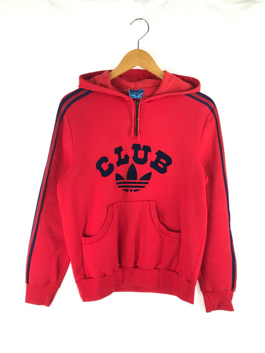 【中古品】【メンズ】 adidas アディダス VENTEX 70’s LOGO HALF ZIP PARKA 70年代 ロゴ ハーフジップパーカー フランス製 ヴィンテージ 146-250308-hi-15-tag サイズ：なし カラー：レッド 万代Net店