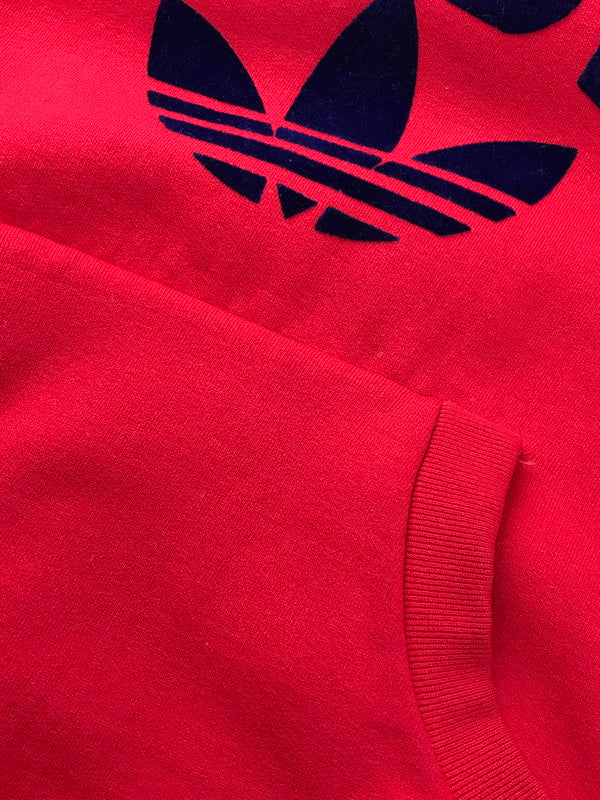 【中古品】【メンズ】 adidas アディダス VENTEX 70’s LOGO HALF ZIP PARKA 70年代 ロゴ ハーフジップパーカー フランス製 ヴィンテージ 146-250308-hi-15-tag サイズ：なし カラー：レッド 万代Net店