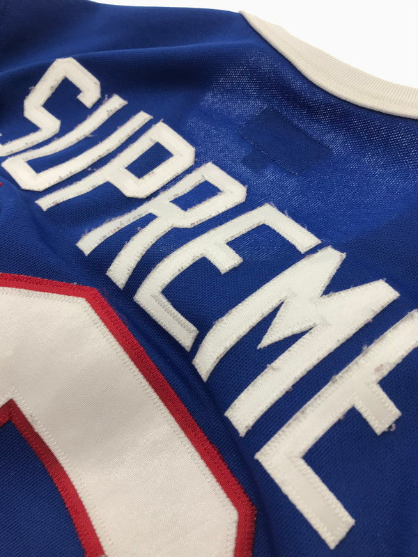 【中古品】【メンズ】 SUPREME シュプリーム 13AW FLEUR DE LIS HOCKEY TOP フルール ド リス ホッケー トップ 149-260701-rt-08-tag サイズ：S カラー：ブルー 万代Net店