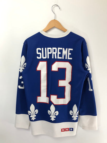【中古品】【メンズ】 SUPREME シュプリーム 13AW FLEUR DE LIS HOCKEY TOP フルール ド リス ホッケー トップ 149-260701-rt-08-tag サイズ：S カラー：ブルー 万代Net店