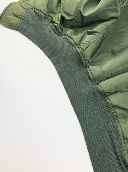 【現状渡し品】【メンズ】 ALPHA アルファ × RISK リスク コラボ MA-1 REMAKE FLIGHT JACKET リメイクフライトジャケット 中綿ジャケット アウター 145-250313-hi-30-tag サイズ：L カラー：カーキ 万代Net店