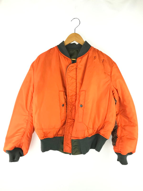 【現状渡し品】【メンズ】 ALPHA アルファ × RISK リスク コラボ MA-1 REMAKE FLIGHT JACKET リメイクフライトジャケット 中綿ジャケット アウター 145-250313-hi-30-tag サイズ：L カラー：カーキ 万代Net店