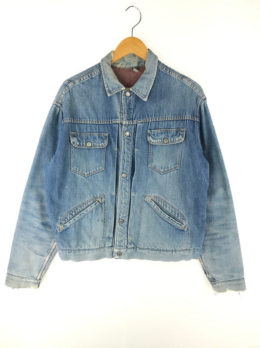 【ジャンク品】【メンズ】  J.C.PENNEY FOREMOST J.C.ペニーフォアモスト 50's~60's DENIM JACKET 50-60年代 デニムジャケット 裏地ブランケット アウター 146-250313-hi-26-tag サイズ：表記なし カラー：ライトインディゴ 万代Net店