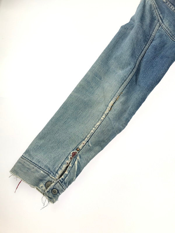 【ジャンク品】【メンズ】  J.C.PENNEY FOREMOST J.C.ペニーフォアモスト 50's~60's DENIM JACKET 50-60年代 デニムジャケット 裏地ブランケット アウター 146-250313-hi-26-tag サイズ：表記なし カラー：ライトインディゴ 万代Net店