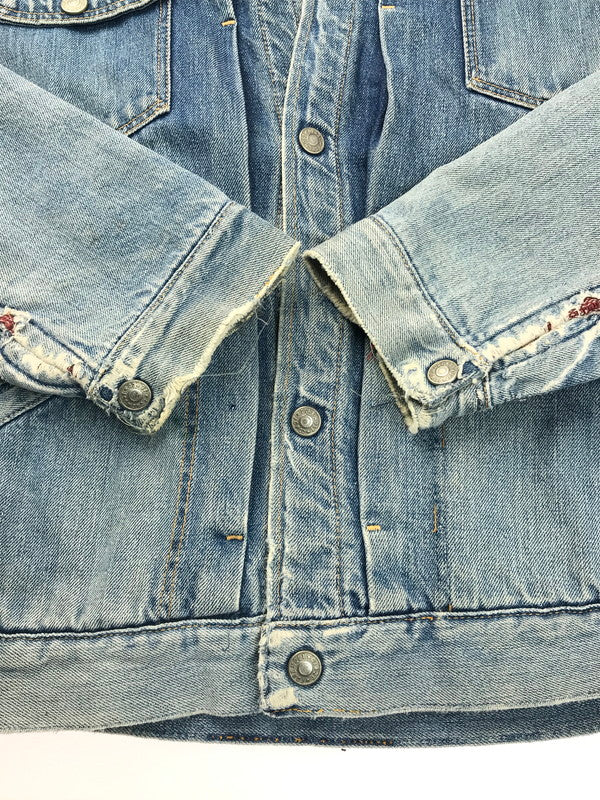 【ジャンク品】【メンズ】  J.C.PENNEY FOREMOST J.C.ペニーフォアモスト 50's~60's DENIM JACKET 50-60年代 デニムジャケット 裏地ブランケット アウター 146-250313-hi-26-tag サイズ：表記なし カラー：ライトインディゴ 万代Net店