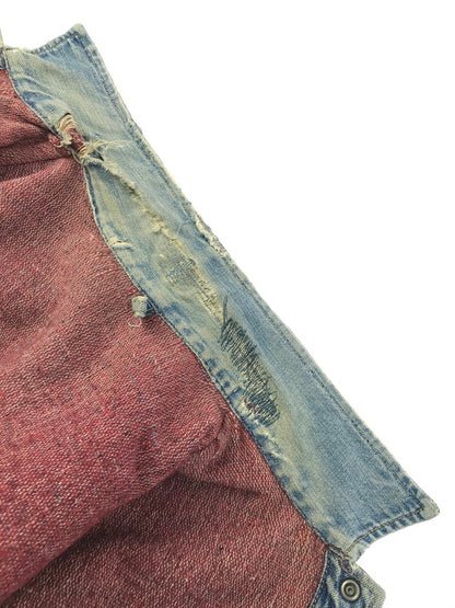 【ジャンク品】【メンズ】  J.C.PENNEY FOREMOST J.C.ペニーフォアモスト 50's~60's DENIM JACKET 50-60年代 デニムジャケット 裏地ブランケット アウター 146-250313-hi-26-tag サイズ：表記なし カラー：ライトインディゴ 万代Net店