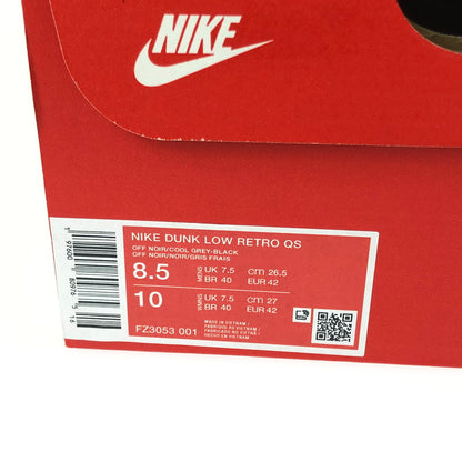 【中古美品】【メンズ】 NIKE ナイキ DUNK LOW RETRO BERLIN BLACK AND OFF NOIR FZ3053-001 ダンク ロー レトロ ベルリン ブラック アンド オフノアール スニーカー 靴 160-250810-rt-15-tag サイズ：26.5ｃｍ ＵＳ8.5 カラー：ブラック/オフノワール 万代Net店
