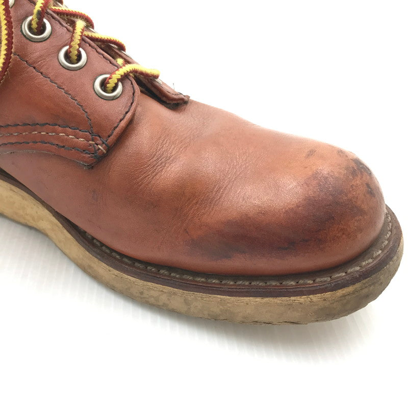 【現状渡し品】【メンズ】 RED WING レッドウィング 6INCH CLASSIC PLAIN TOE BOOTS 8166 6インチ クラシックプレーントゥブーツ ワークブーツ 靴 164-250313-hi-08-tag サイズ：26.5cm US 8.5 カラー：ブラウン 万代Net店