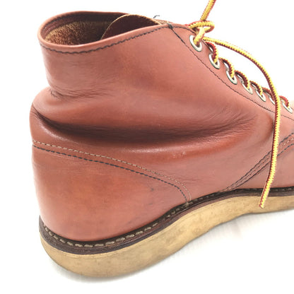 【現状渡し品】【メンズ】 RED WING レッドウィング 6INCH CLASSIC PLAIN TOE BOOTS 8166 6インチ クラシックプレーントゥブーツ ワークブーツ 靴 164-250313-hi-08-tag サイズ：26.5cm US 8.5 カラー：ブラウン 万代Net店