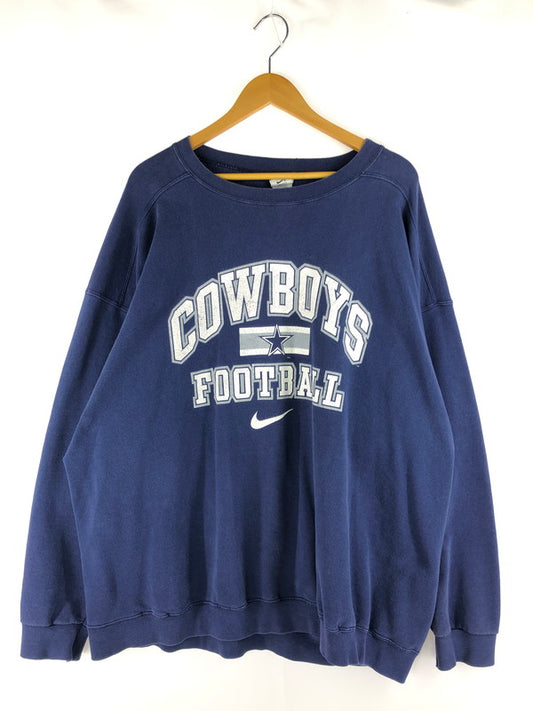 【現状渡し品】【メンズ】 NIKE ナイキ 90S COWBOYS PRINT SWEATSHIRTS  カウボーイズプリント SWEATSHIRTS  スウェットシャツ トップス 146-250310-ss-06-tag カラー：ブルー 万代Net店