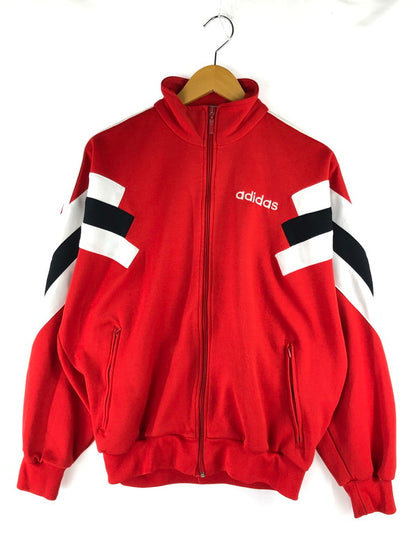 【中古品】【メンズ】 adidas アディダス 80’s LOGO TRACK JACKET 80年代 ロゴ トラックジャケット 銀タグ ジャージ 146-250309-hi-16-tag サイズ：US M カラー：レッド 万代Net店