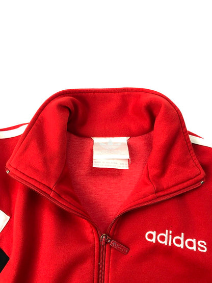 【中古品】【メンズ】 adidas アディダス 80’s LOGO TRACK JACKET 80年代 ロゴ トラックジャケット 銀タグ ジャージ 146-250309-hi-16-tag サイズ：US M カラー：レッド 万代Net店