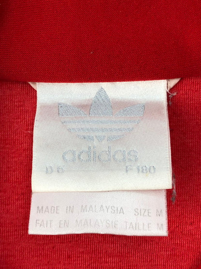 【中古品】【メンズ】 adidas アディダス 80’s LOGO TRACK JACKET 80年代 ロゴ トラックジャケット 銀タグ ジャージ 146-250309-hi-16-tag サイズ：US M カラー：レッド 万代Net店