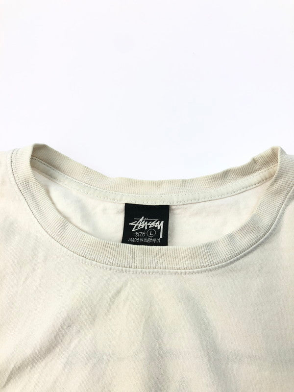 【中古品】【メンズ】 STUSSY ステューシー DOLLIE PIGMENT DYED TEE ドリー ピグメント ダイ Tシャツ トップス 142-250310-ss-04-tag カラー：ホワイト 万代Net店