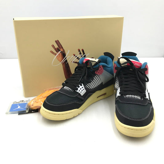 【中古美品】【メンズ】 NIKE ナイキ × UNION ユニオン コラボ AIR JORDAN 4 DC9533-001 エア ジョーダン 4 レトロ スペシャル ユニオン スニーカー 靴 160-250309-hi-01-tag サイズ：27cm US 9 カラー：OFF NOIR 万代Net店