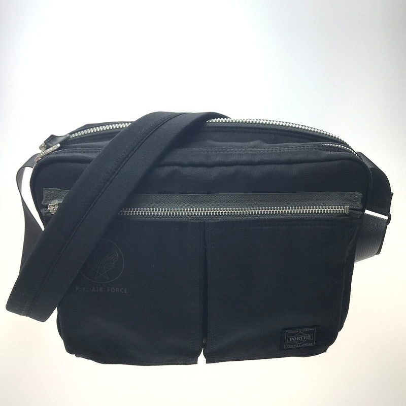 【中古品】【メンズ】 PORTER ポーター 吉田カバン PORTER FLYING ACE SHOULDER BAG 863-17041 ポーター フライングエース ショルダーバッグ カバン 188-250314-yk-17-tag カラー：ブラック 万代Net店