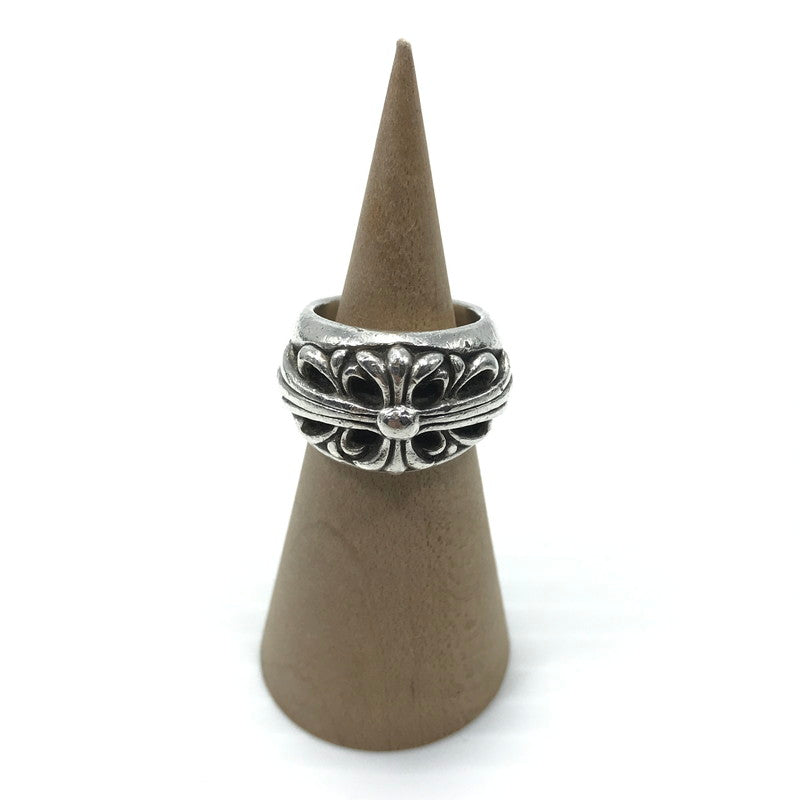 【中古品】【メンズ】 CHROME HEARTS クロムハーツ FLRL CRS RING フローラルクロスロング 指輪 アクセサリー 190-250313-hi-50-tag カラー：シルバー 万代Net店