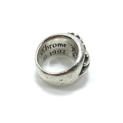 【中古品】【メンズ】 CHROME HEARTS クロムハーツ FLRL CRS RING フローラルクロスロング 指輪 アクセサリー 190-250313-hi-50-tag カラー：シルバー 万代Net店