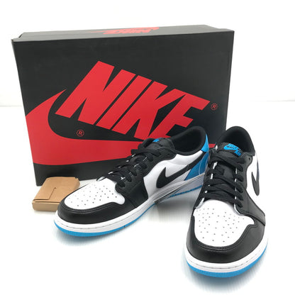 【中古美品】【メンズ】 NIKE ナイキ AIR JORDAN 1 LOW OG CZ0790-104 エアジョーダン1 ロー OG パウダーブルー スニーカー 靴 160-250309-hi-05-tag サイズ：28cm US 10 カラー：BLACK AND DARK POWDER BLUE/UNC 万代Net店