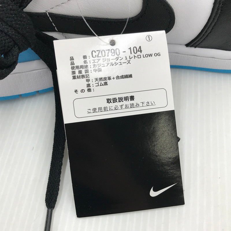 【中古美品】【メンズ】 NIKE ナイキ AIR JORDAN 1 LOW OG CZ0790-104 エアジョーダン1 ロー OG パウダーブルー スニーカー 靴 160-250309-hi-05-tag サイズ：28cm US 10 カラー：BLACK AND DARK POWDER BLUE/UNC 万代Net店