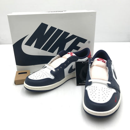 【中古美品】【メンズ】 NIKE ナイキ AIR JORDAN 1 RETRO LOW OG HQ2993-100 エアジョーダン 1 レトロ ロー OG ハワード スニーカー 靴 160-250309-hi-06-tag サイズ：29cm US 11 カラー：HOWARD GYM RED AND MIDNIGHT NAVY 万代Net店