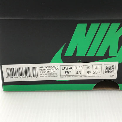 【中古品】【メンズ】 NIKE ナイキ AIR JORDAN 1 RETRO HIGH OG DZ5485-031 エア ジョーダン 1 レトロ ハイ オリジナル ラッキーグリーン スニーカー 靴 160-250313-hi-02-tag サイズ：28cm US 10 カラー：BLACK/LUCKY GREEN-WHITE 万代Net店