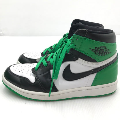 【中古品】【メンズ】 NIKE ナイキ AIR JORDAN 1 RETRO HIGH OG DZ5485-031 エア ジョーダン 1 レトロ ハイ オリジナル ラッキーグリーン スニーカー 靴 160-250313-hi-02-tag サイズ：28cm US 10 カラー：BLACK/LUCKY GREEN-WHITE 万代Net店