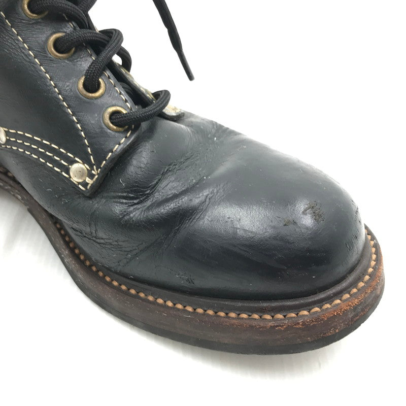 【現状渡し品】【メンズ】 The REAL McCOY'S ザリアルマッコイズ WORK BOOTS SURVEYOR 4807R 7620A TMA1315 ワークブーツ サーベイヤー 靴 164-250313-hi-09-tag サイズ：US 8 1/2D カラー：ブラック 万代Net店