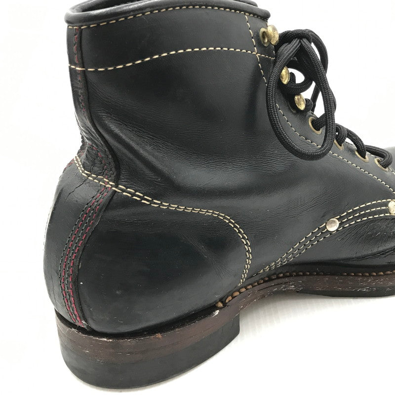 【現状渡し品】【メンズ】 The REAL McCOY'S ザリアルマッコイズ WORK BOOTS SURVEYOR 4807R 7620A TMA1315 ワークブーツ サーベイヤー 靴 164-250313-hi-09-tag サイズ：US 8 1/2D カラー：ブラック 万代Net店