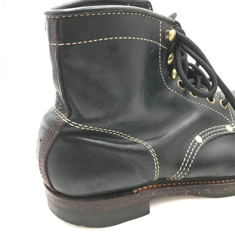 【現状渡し品】【メンズ】 The REAL McCOY'S ザリアルマッコイズ WORK BOOTS SURVEYOR 4807R 7620A TMA1315 ワークブーツ サーベイヤー 靴 164-250313-hi-09-tag サイズ：US 8 1/2D カラー：ブラック 万代Net店