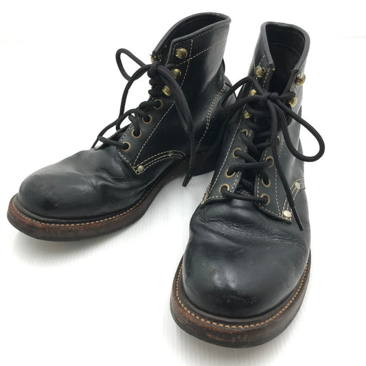 【現状渡し品】【メンズ】 The REAL McCOY'S ザリアルマッコイズ WORK BOOTS SURVEYOR 4807R 7620A TMA1315 ワークブーツ サーベイヤー 靴 164-250313-hi-09-tag サイズ：US 8 1/2D カラー：ブラック 万代Net店