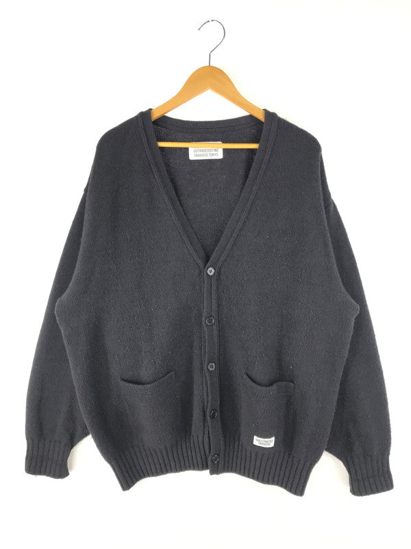 【中古品】【メンズ】 WACKO MARIA ワコマリア WOOL CARDIGAN ウールカーディガン 142-250313-hi-35-tag サイズ：XL カラー：ブラック 万代Net店