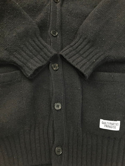 【中古品】【メンズ】 WACKO MARIA ワコマリア WOOL CARDIGAN ウールカーディガン 142-250313-hi-35-tag サイズ：XL カラー：ブラック 万代Net店