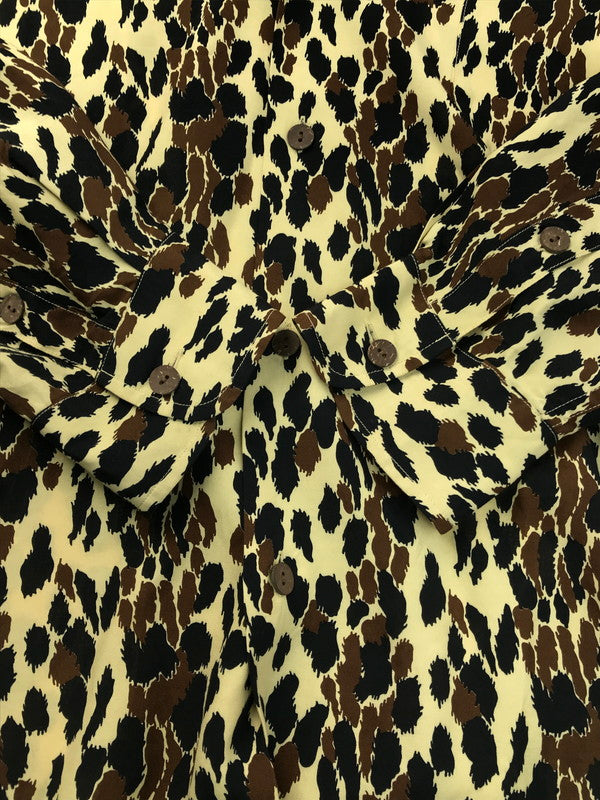 【中古品】【メンズ】 WACKO MARIA ワコマリア LEOPARD HAWAIIAN SHIRT L/S レオパード ハワイアンシャツ ロングスリーブ 総柄 長袖シャツ 142-250313-hi-33-tag サイズ：XL カラー：レオパード 万代Net店