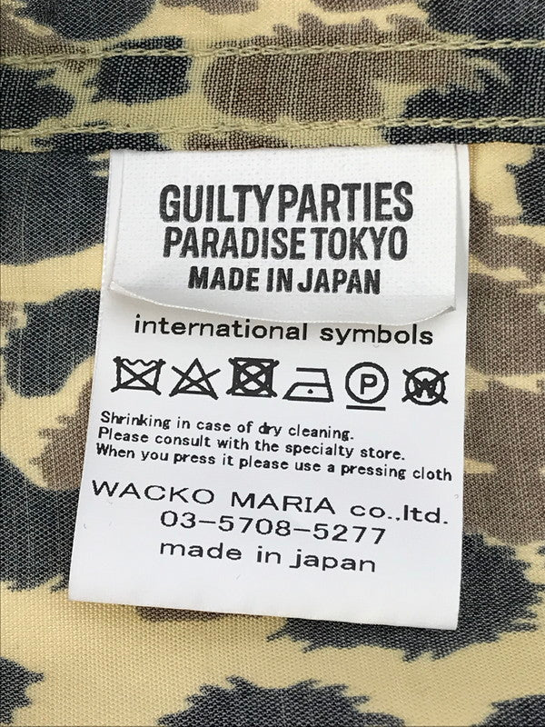 【中古品】【メンズ】 WACKO MARIA ワコマリア LEOPARD HAWAIIAN SHIRT L/S レオパード ハワイアンシャツ ロングスリーブ 総柄 長袖シャツ 142-250313-hi-33-tag サイズ：XL カラー：レオパード 万代Net店