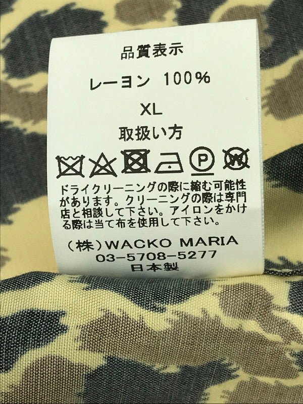 【中古品】【メンズ】 WACKO MARIA ワコマリア LEOPARD HAWAIIAN SHIRT L/S レオパード ハワイアンシャツ ロングスリーブ 総柄 長袖シャツ 142-250313-hi-33-tag サイズ：XL カラー：レオパード 万代Net店