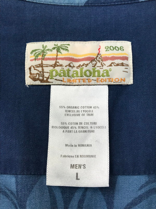 【中古品】【メンズ】 patagonia パタゴニア PATALLOHA ALOHA SHIRT 52559 パタロハ アロハシャツ 総柄 半袖シャツ 144-250313-hi-32-tag サイズ：L カラー：ブルー 万代Net店