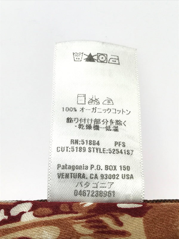 【中古品】【メンズ】 patagonia パタゴニア PATALLOHA ALOHA SHIRT 52541 パタロハ アロハシャツ 総柄 半袖シャツ 144-250313-hi-31-tag サイズ：M カラー：ブラウン系 万代Net店