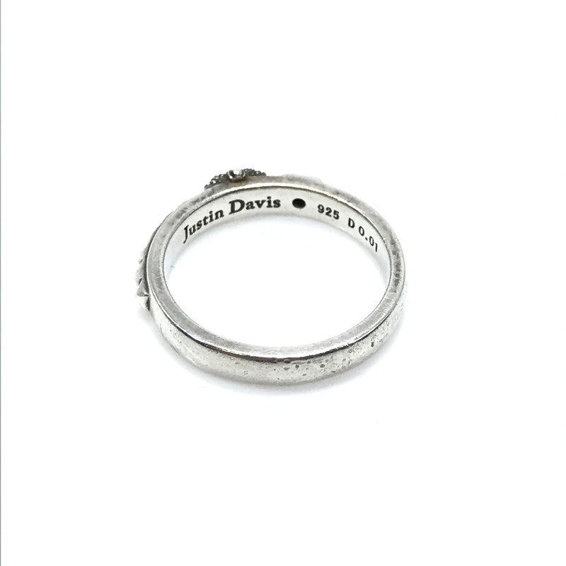 【中古品】【メンズ】 Justin Davis ジャスティンデイビス CHELSEA RING SRJ773A チェルシーリング 指輪 ブラックダイヤモンド アクセサリー 192-250313-hi-49-tag カラー：シルバー 万代Net店