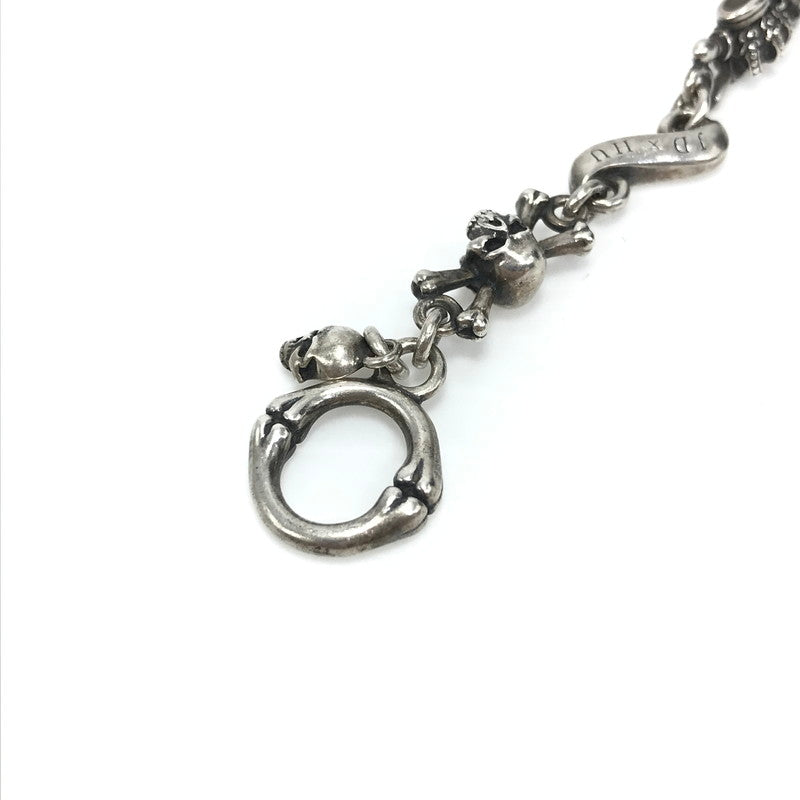 【中古品】【メンズ】 Justin Davis ジャスティンデイビス DOUBLE CROSS BRACELET SBJ552 ダブルクロスブレスレット Sサイズ アクセサリー 192-250313-hi-48-tag カラー：シルバー 万代Net店