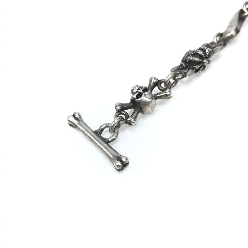 【中古品】【メンズ】 Justin Davis ジャスティンデイビス DOUBLE CROSS BRACELET SBJ552 ダブルクロスブレスレット Sサイズ アクセサリー 192-250313-hi-48-tag カラー：シルバー 万代Net店