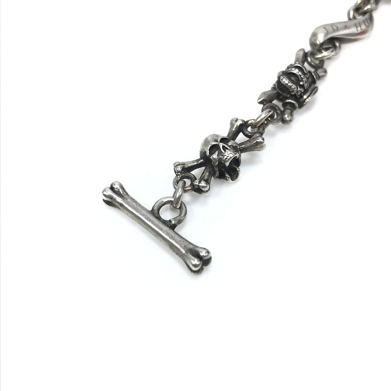 【中古品】【メンズ】 Justin Davis ジャスティンデイビス DOUBLE CROSS BRACELET SBJ552 ダブルクロスブレスレット Sサイズ アクセサリー 192-250313-hi-48-tag カラー：シルバー 万代Net店