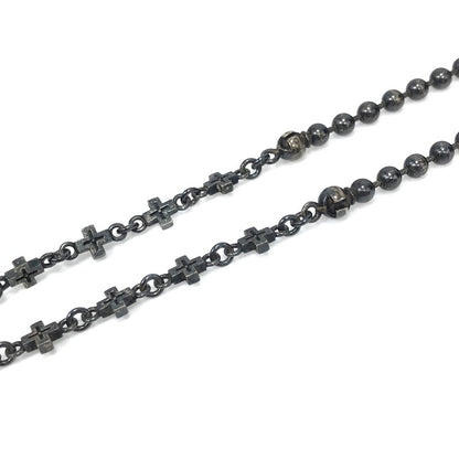 【中古品】【メンズ】 Justin Davis ジャスティンデイビス INFINITE CROSS CHAIN SNJ839 インフィニット クロスチェーン ネックレスチェーン アクセサリー 192-250313-hi-47-tag カラー：ブラック系 万代Net店