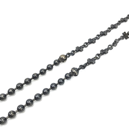 【中古品】【メンズ】 Justin Davis ジャスティンデイビス INFINITE CROSS CHAIN SNJ839 インフィニット クロスチェーン ネックレスチェーン アクセサリー 192-250313-hi-47-tag カラー：ブラック系 万代Net店