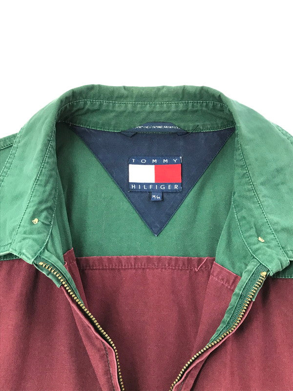 【中古品】【メンズ】 TOMMY HILFIGER トミーヒルフィガー 90'S BORDER SWING TOP JACKET 90年代 ボーダー スイングトップ ジャケット ライトアウター 146-260518-na-30-tagh サイズ：M カラー：マルチカラー 万代Net店