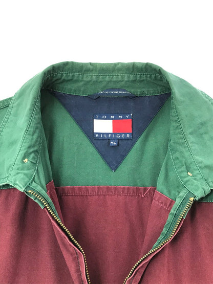 【中古品】【メンズ】 TOMMY HILFIGER トミーヒルフィガー 90'S BORDER SWING TOP JACKET 90年代 ボーダー スイングトップ ジャケット ライトアウター 146-260518-na-30-tagh サイズ：M カラー：マルチカラー 万代Net店